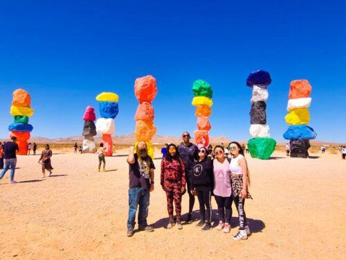 Las Vegas: Mojave, Red Rock Sign And 7 Magic Mountains Tour