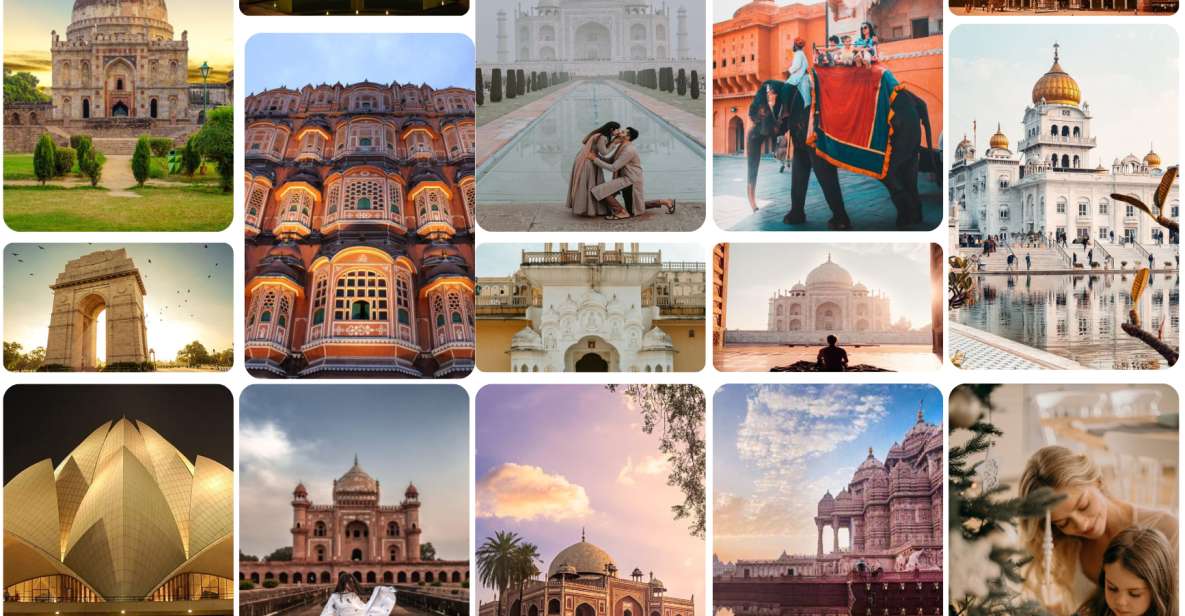 New Delhi-Agra-Jaipur All Manument Attraction Entry Tickets - Key Points