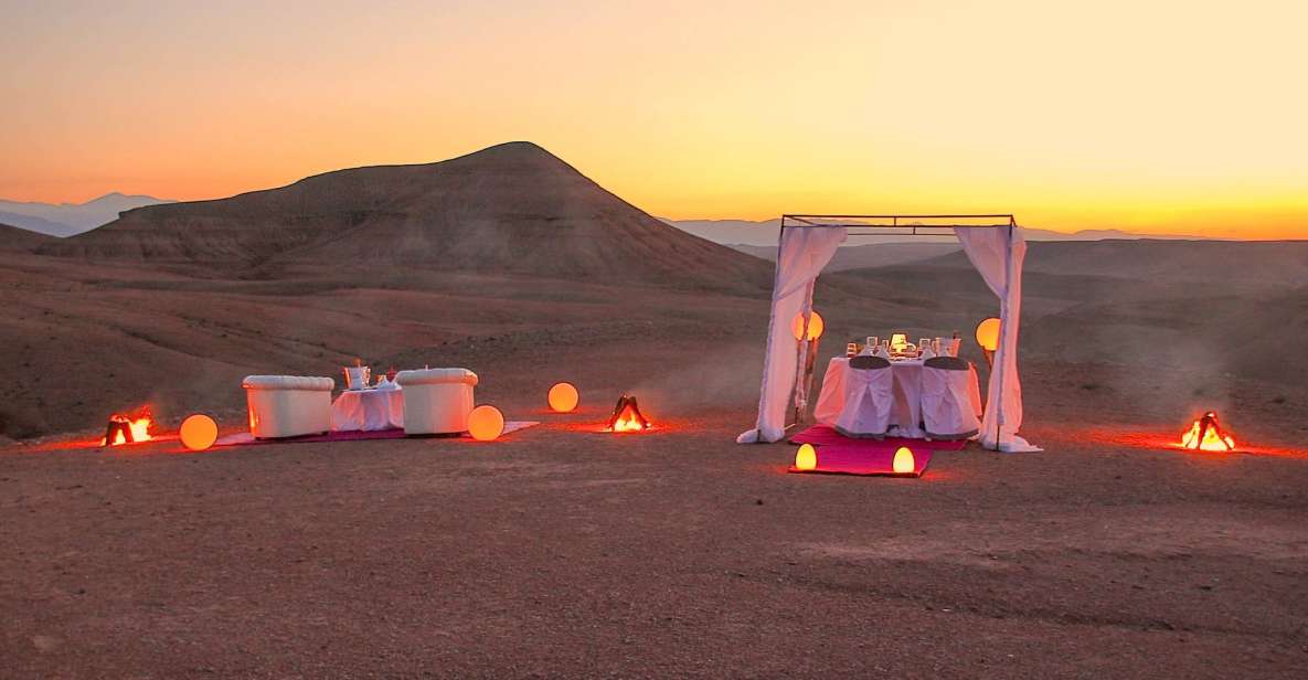 Agafay Desert : Magical Dinner With Camel Ride and Quad Bike - Key Points