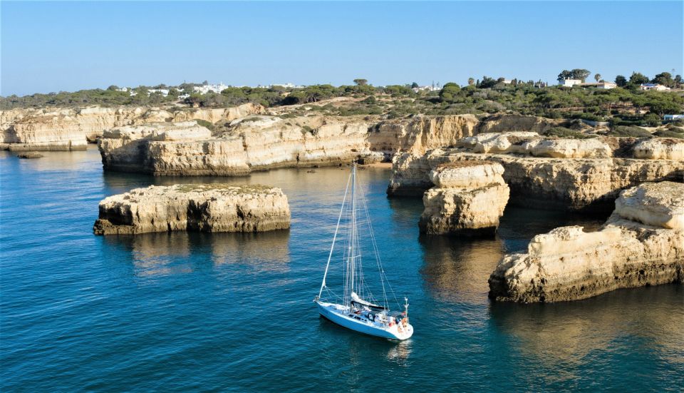 Albufeira: Sailing Boat Cruise With Beach BBQ - Key Points