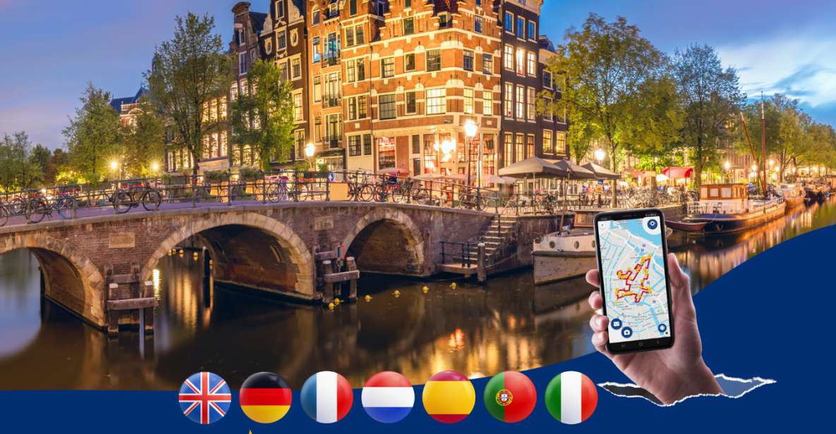 Amsterdam: Walking Tour With Audio Guide on App - Key Points