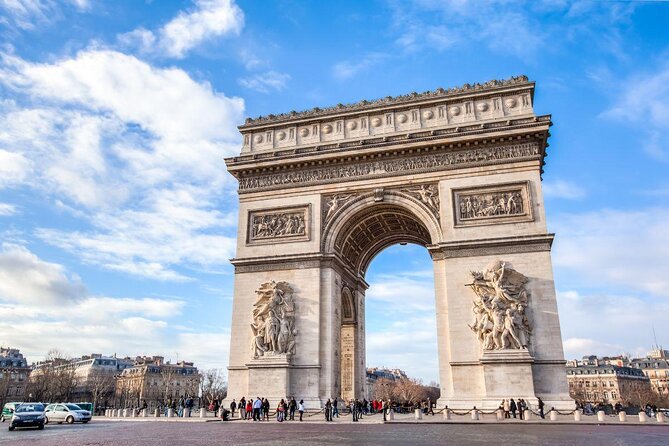 Arc De Triomphe, Wine & Eiffel Summit Tour With Hotel Pick up - Key Points