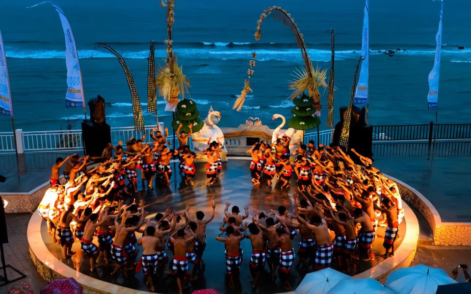 Bali: Melasti Sunset Kecak Dance Show & Jimbaran Bay - Key Points