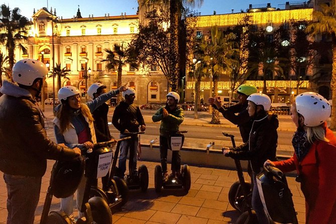 Barcelona Guided Night 2-hour Group Segway Tour - Key Points