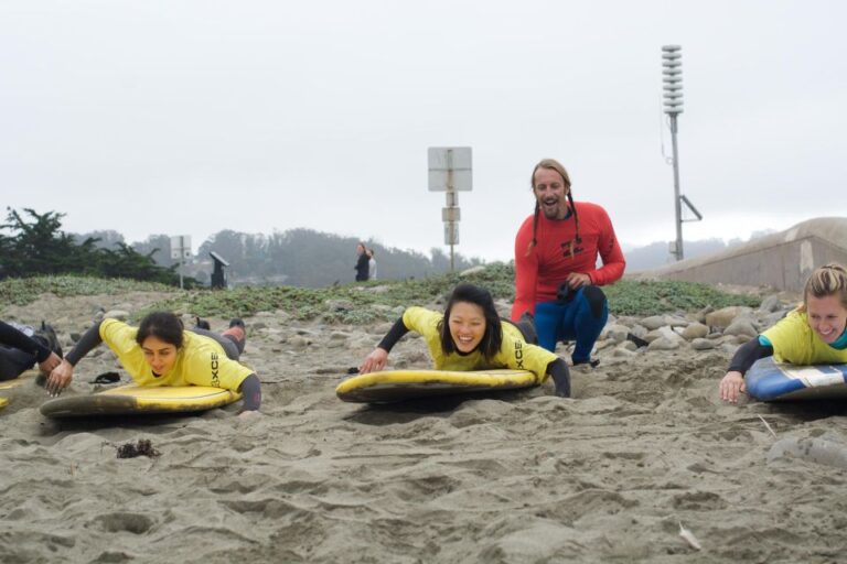 Beginner Surfing Lesson – Pacifica or Santa Cruz