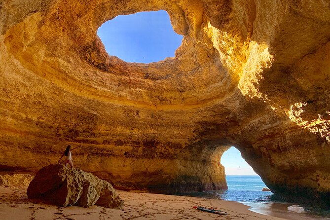 Benagil Kayak Guided Tour Secret Beaches and Caves 2h - Key Points