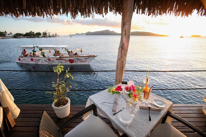 Bora Bora Sunset Cruise and Dinner at St James Restaurant - Key Points