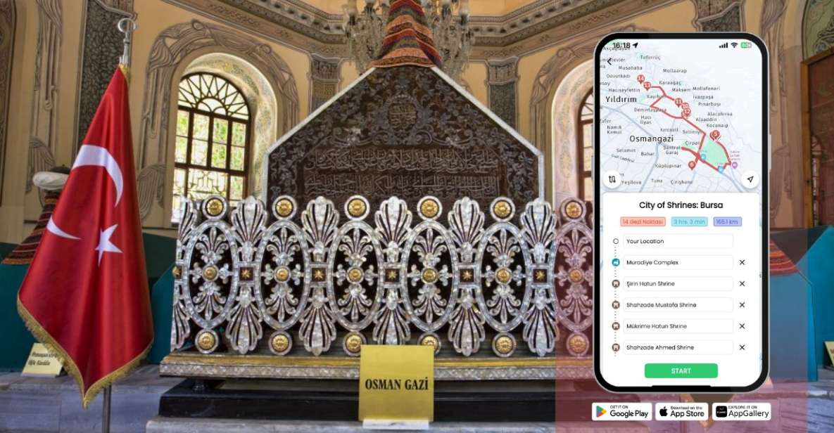 Bursa: City of Shrines With GeziBilen Digital Audio Guide - Key Points