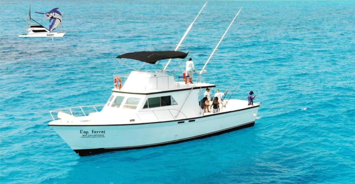 Cancun: 48FT Fishing Boat Trolling and Bottom Fishing - Key Points