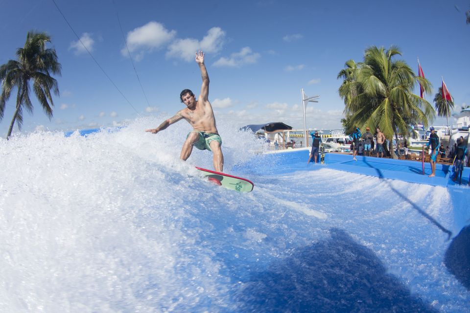 Cancun: Hop-On Hop-Off Bus Tour With Flowrider Experience - Key Points