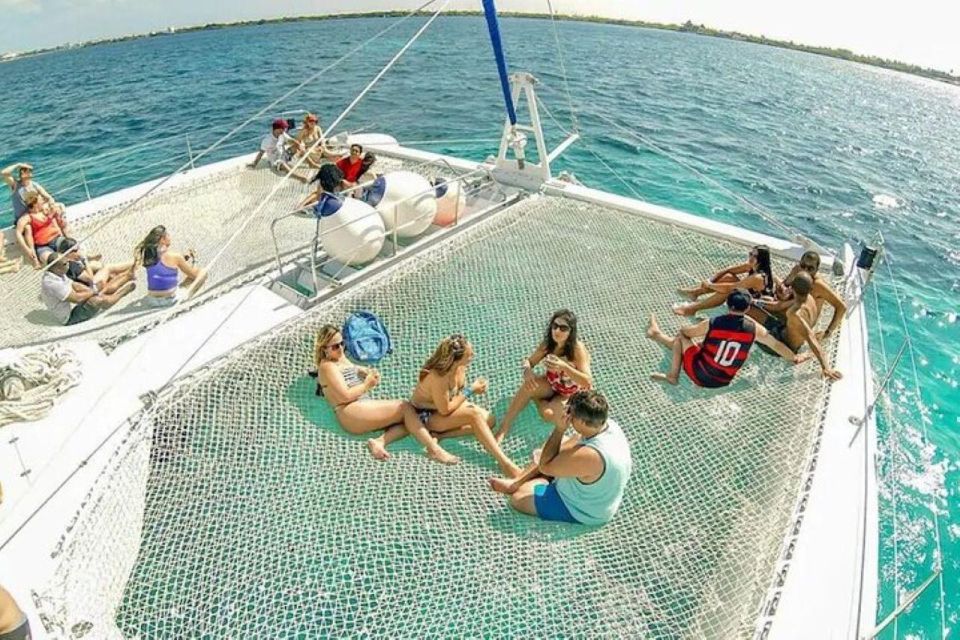catamaran party isla mujeres with drinks lunch Catamaran Party Isla Mujeres With Drinks & Lunch
