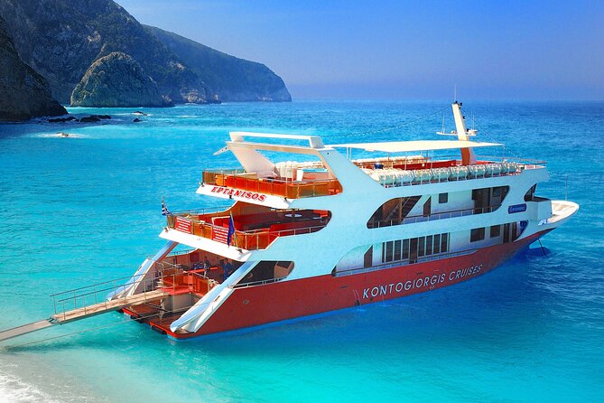 Day Cruise in Kefalonia,Ithaka, Lefkada Beaches - Eptanisos Boat - Key Points