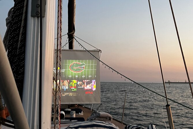 Dinner and a Movie on a Sailboat - Sailboat Setting and Atmosphere