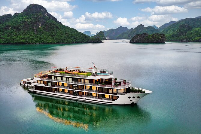 Dora Cruise Luxury 5 Star in Halong & Lan Ha Bay 2 Days 1 Night - Pricing and Inclusions