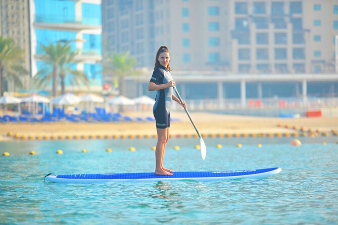 Dubai 1-Hour Stand-up Paddleboarding Palm Jumeirah - Key Points
