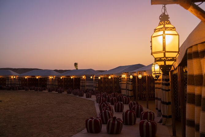 Dubai Deluxe Al-Khayma Camp Experience With 3-Cuisine Dinner - Key Points