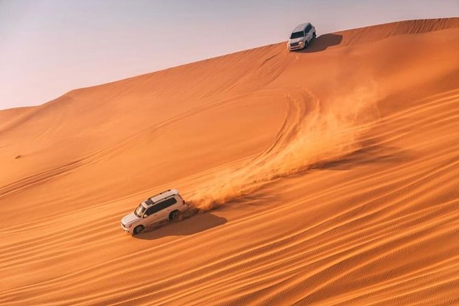 Dubai Desert Safari 4x4 Dune Bashing, Sandboarding, Camel Riding, Bbq Dinner - Key Points