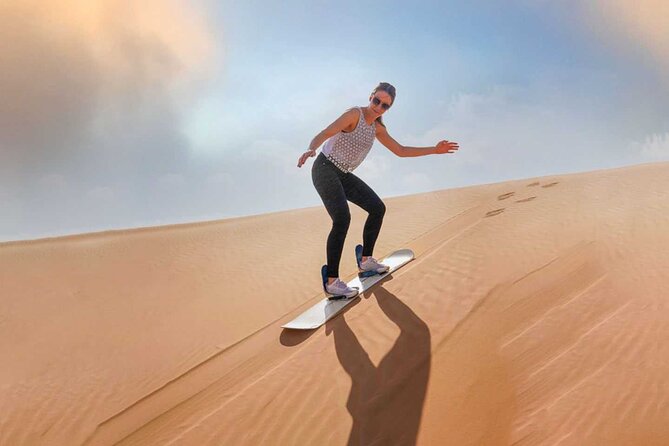 Dubai Desert Safari With Camel Ride and Sand Boarding - Key Points