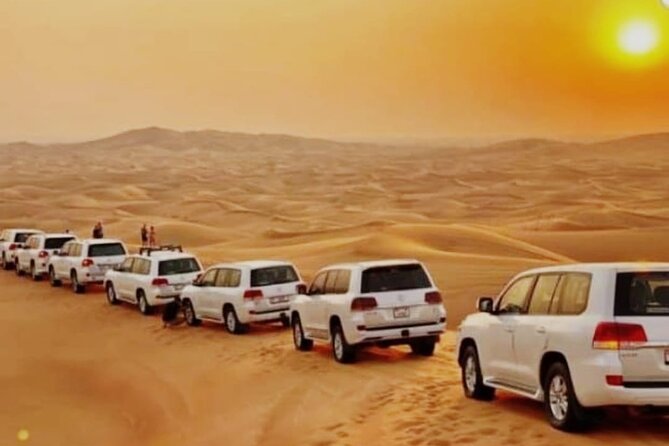 Dubai Desert Safari With Camel Ride, Sand Surf, & BBQ Dinner - Key Points