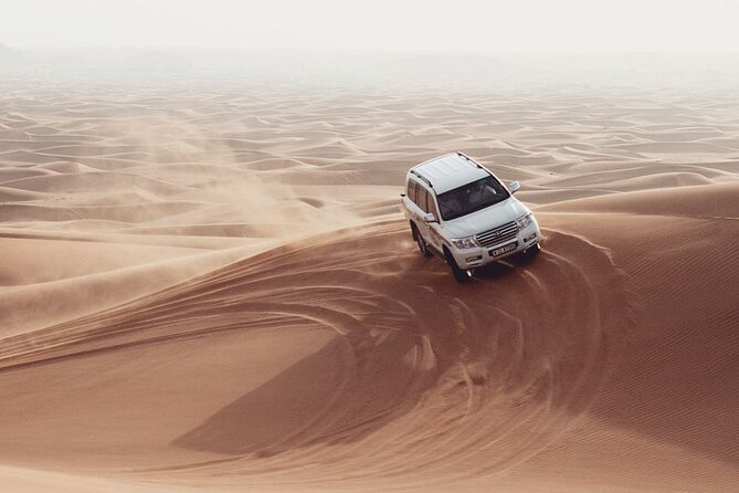 Dubai Dune Bashing, Sand Boarding and Camels With Barbeque - Key Points