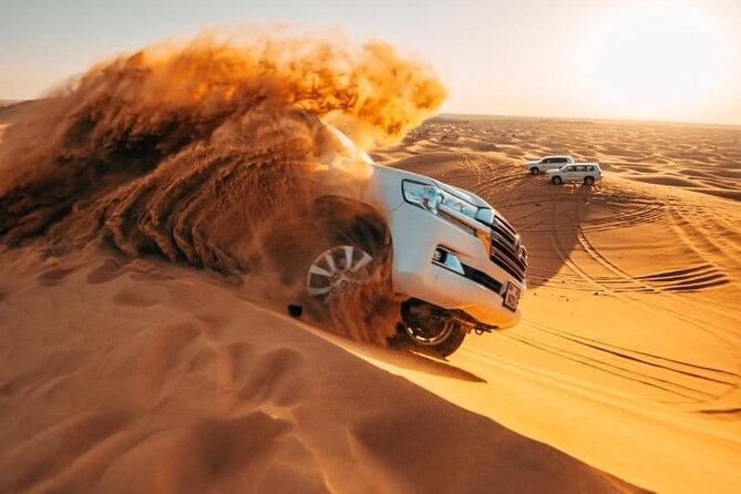 Dubai Evening Desert Safari With Camel Ride, Sand Boarding, BBQ & Entertainment - Key Points