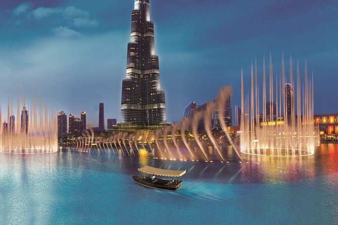 Dubai Fountain Show Boat Lake Ride or Bridge Walk With Options