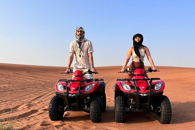 Dubai Private Morning Desert Safari W/ Quad Bike & Camel Ride - Key Points