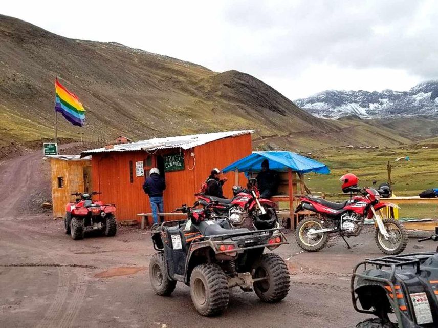 From Cuzco: Raimbow Mountain in ATV Quad Bikes Food - Key Points
