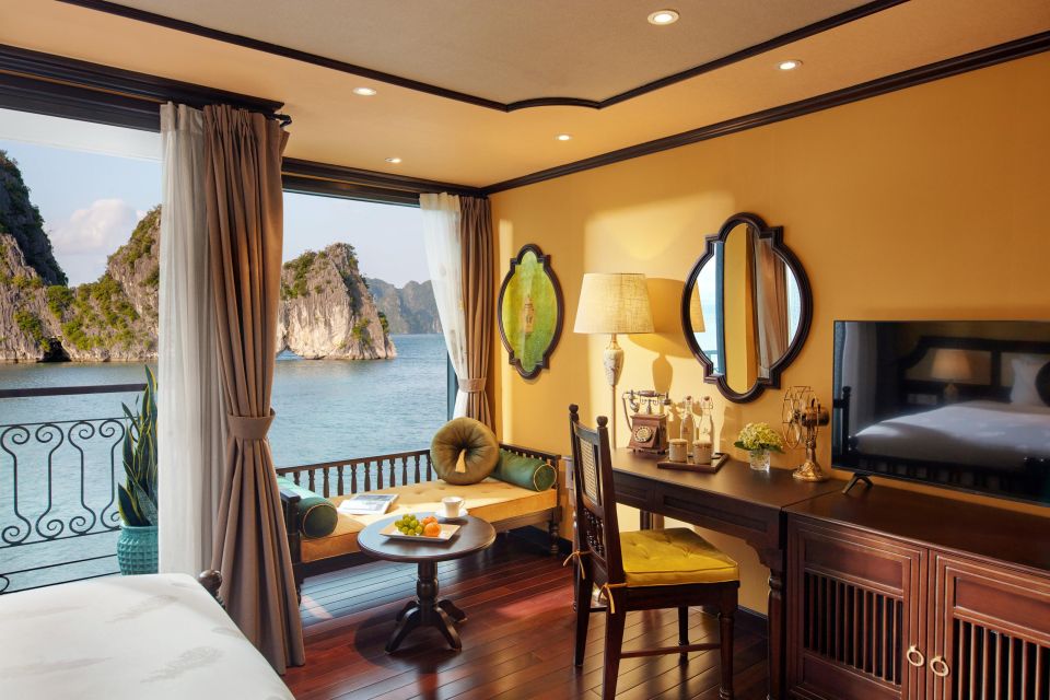 From Halong: 1 Night Indochine Premium Luxury Cruise - Key Points