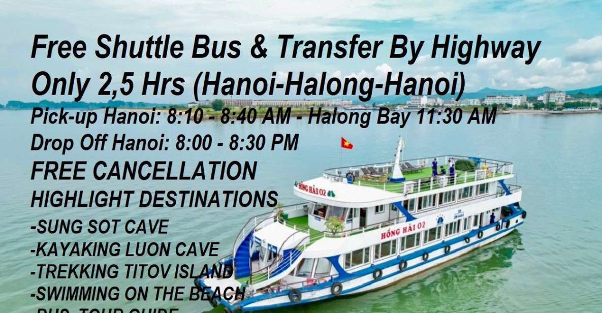 From Hanoi: Ha Long Bay Full-Day Guided Tour With Lunch - Key Points
