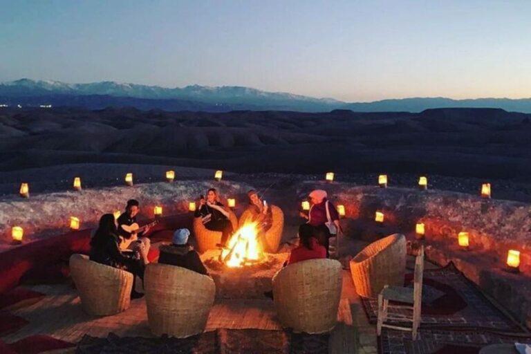 From Marrakech: Agafay Desert Tour With Dinner & Camal Ride