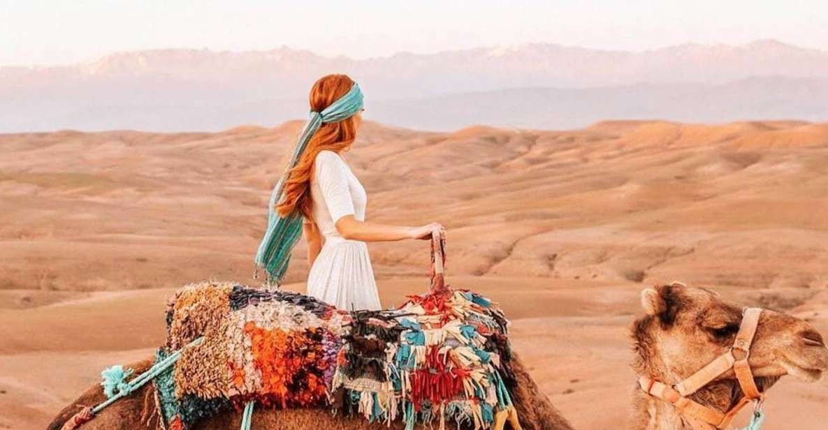 From Marrakech : Sunset Camel Ride in Agafay Desert - Key Points