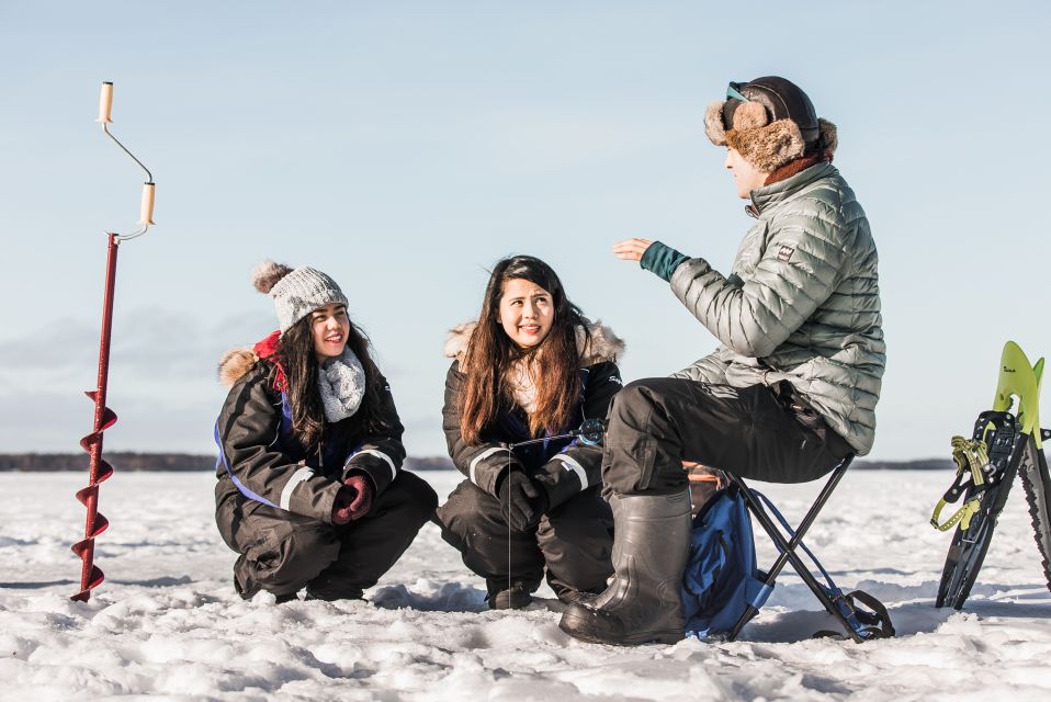 From Rovaniemi: Snowshoeing and Ice Fishing Tour - Key Points