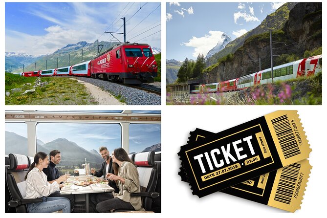 Glacier Express Train Reservation St. Moritz to Zermatt 2nd Class - Key Points