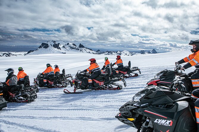 Glacier Snowmobiling and Ice Cave From Geysir - Key Points