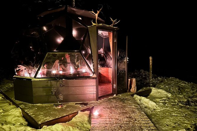 Glass Igloo Campfire Dinner Under Northern Lights - Experience the Magical Glass Igloo Setting