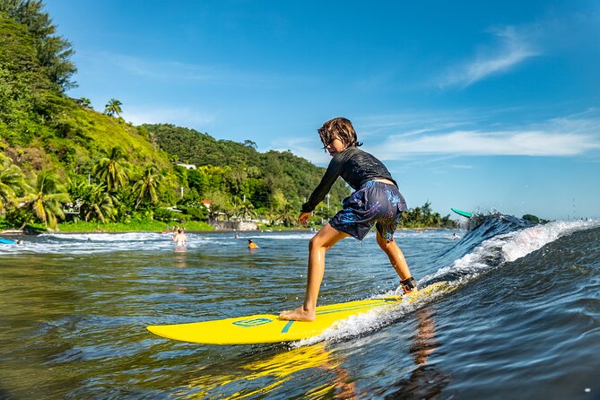 Group Guided Surfing Lesson in Tahiti - Key Points