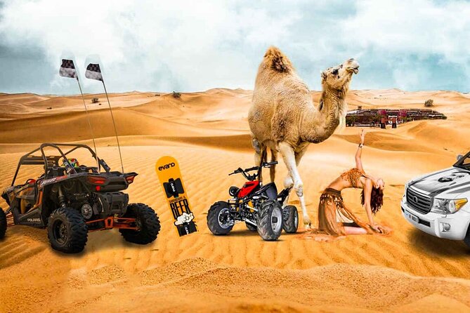 Half Day Desert Safari Sand Boarding Camel Ride Inland Sea Visit - Key Points