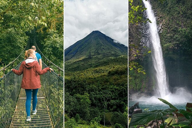 Hanging Bridges Volcano Hike La Fortuna Waterfall - Key Points