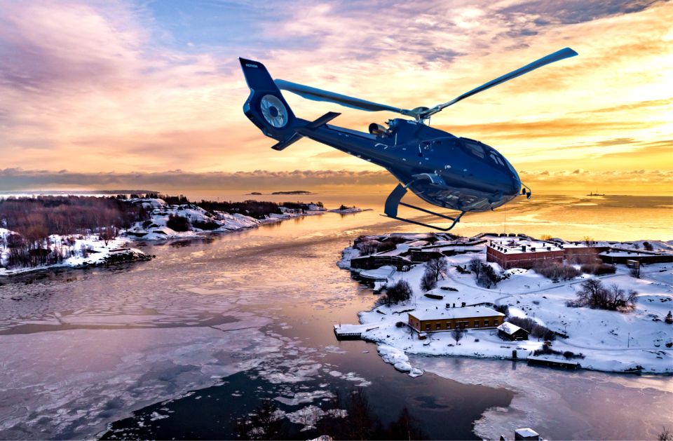 Helsinki: Eco-friendly Helicopter Sightseeing Tour - Key Points