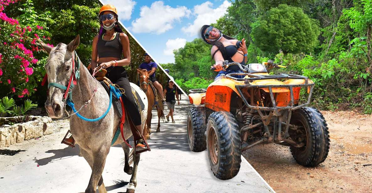 Horseback Riding & ATV Adventure With Ziplines & Cenote - Key Points