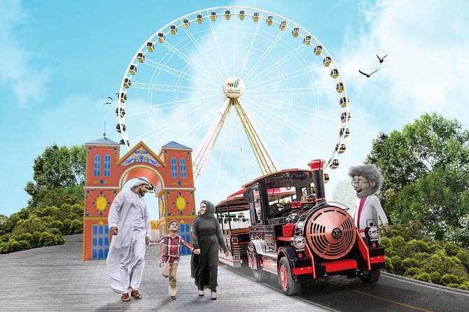 Island of Legend Entrance Eye of Emirates Wheel & Time Train Ride - Key Points