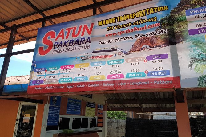 Koh Lipe to Hat Yai Airport by Satun Pakbara Speed Boat and Shared Minivan - Key Points