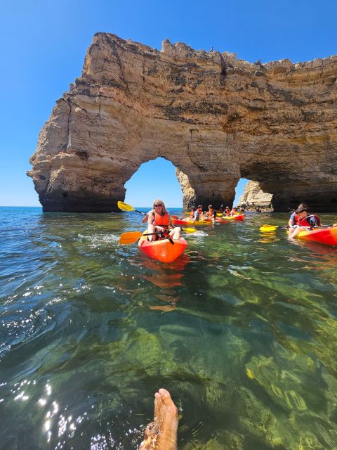 Lagoa: Benagil Cave and Marinha Beach Guided Kayaking Tour - Key Points