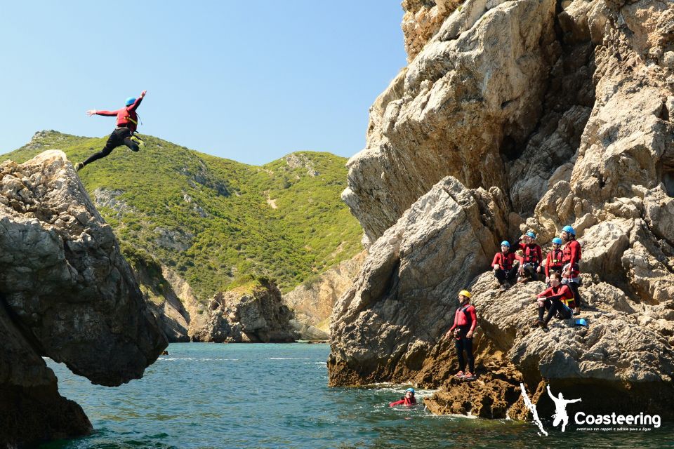 lisbon coasteering adventure sesimbra arrabida natural park Lisbon: Coasteering Adventure Sesimbra/Arrábida Natural Park