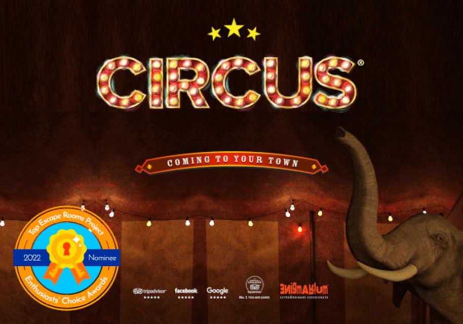 Ljubljana: Missing Elephant Circus Escape Room (2-6 Players) - Key Points