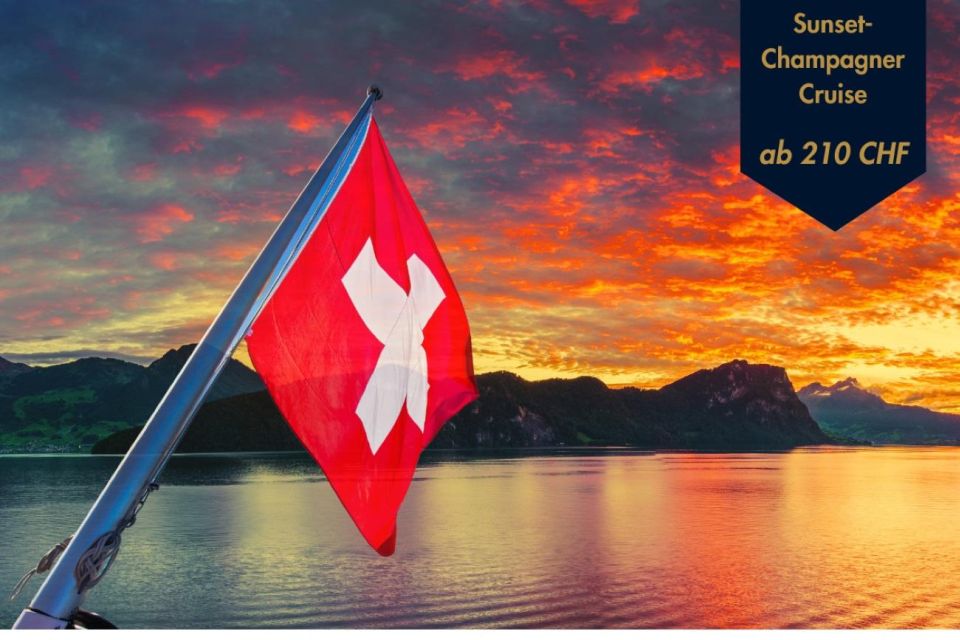 Luxury Yacht Sunset Champagne Cruise Vierwaldstättersee - Key Points