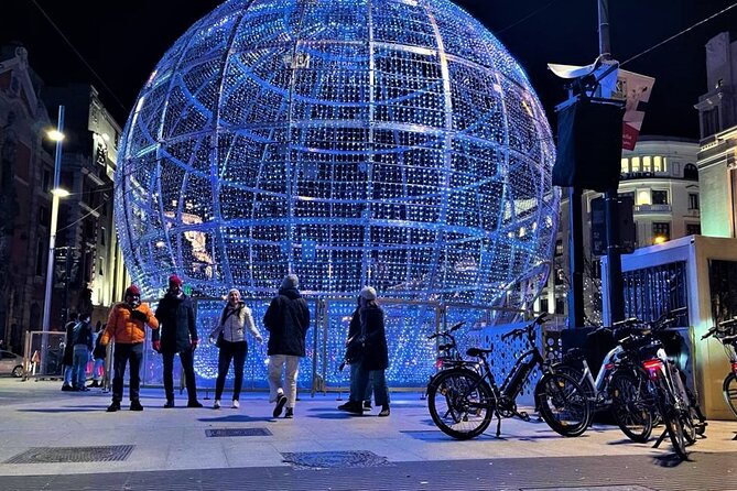 Madrid Christmas Lights Bike Night Tour - Key Points