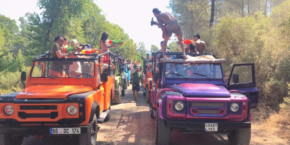 Marmaris Jeep Safari Water Fight, Colour and Foam Party - Key Points