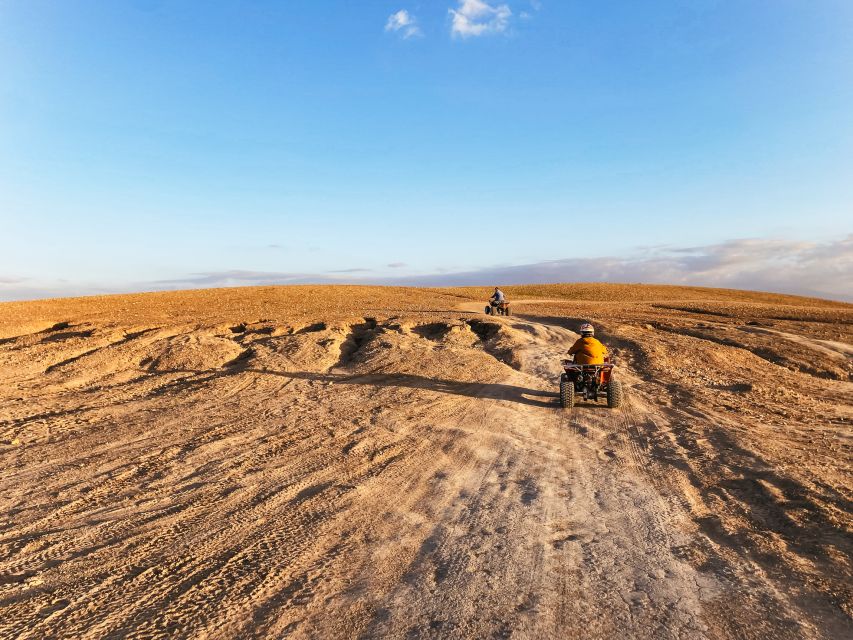 Marrakech: Desert Quad Bike Tour With Tea & Optional Dinner - Key Points